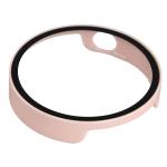 Carcasa cu protectie ecran din sticla securizata BizonMobile compatibila cu Xiaomi Watch S4 41mm, Roz 9 - lerato.ro