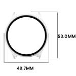 Carcasa cu protectie ecran BizonMobile Adamo compatibila cu Xiaomi Watch 5, Satin SIlver 3 - lerato.ro