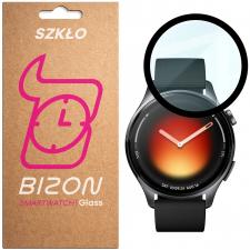Accesorii Xiaomi Watch 5, Folie sticla hibrid Bizon Glass Watch Edge Hybrid compatibila cu Xiaomi Watch 5, Negru, lerato.ro