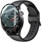 Folie sticla hibrid Bizon Glass Watch Edge Hybrid compatibila cu Xiaomi Watch S5 46 mm, Negru 6 - lerato.ro