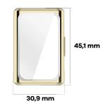 Carcasa cu protectie ecran BizonMobile Felipe compatibila cu Huawei Band 11 Pro, Gold 3 - lerato.ro