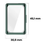 Carcasa cu protectie ecran BizonMobile Felipe compatibila cu Huawei Band 11 Pro, Verde 3 - lerato.ro