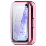 Carcasa cu protectie ecran BizonMobile Felipe compatibila cu Huawei Band 11, Roz 9 - lerato.ro
