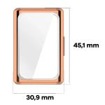Carcasa cu protectie ecran BizonMobile Felipe compatibila cu Huawei Band 11 Pro, Rose Gold 3 - lerato.ro