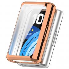 Accesorii bratara fitness, Carcasa cu protectie ecran BizonMobile Felipe compatibila cu Huawei Band 11 Pro, Rose Gold, lerato.ro