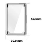 Carcasa cu protectie ecran BizonMobile Felipe compatibila cu Huawei Band 11 Pro, Sillver 3 - lerato.ro