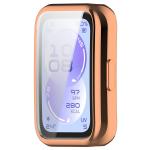 Carcasa cu protectie ecran BizonMobile Felipe compatibila cu Huawei Band 11, Rose Gold 9 - lerato.ro