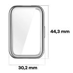 Carcasa cu protectie ecran BizonMobile Felipe compatibila cu Huawei Band 11, Sillver 3 - lerato.ro