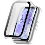 Carcasa cu protectie ecran BizonMobile Adamo compatibila cu Huawei Band 11, Transparent 2 - lerato.ro