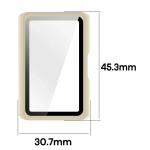 Carcasa cu protectie ecran BizonMobile Adamo compatibila cu Huawei Band 11 Pro, Bej 3 - lerato.ro