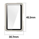 Carcasa cu protectie ecran BizonMobile Adamo compatibila cu Huawei Band 11 Pro, Champagne 3 - lerato.ro