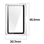 Carcasa cu protectie ecran BizonMobile Adamo compatibila cu Huawei Band 11 Pro, Transparent 3 - lerato.ro