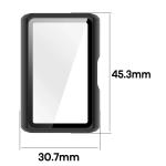 Carcasa cu protectie ecran BizonMobile Adamo compatibila cu Huawei Band 11 Pro, Matte Black 3 - lerato.ro