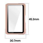 Carcasa cu protectie ecran BizonMobile Adamo compatibila cu Huawei Band 11 Pro, Roz 3 - lerato.ro