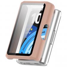 Accesorii bratara fitness, Carcasa cu protectie ecran BizonMobile Adamo compatibila cu Huawei Band 11 Pro, Roz, lerato.ro