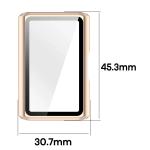 Carcasa cu protectie ecran BizonMobile Adamo compatibila cu Huawei Band 11 Pro, Satin Pink 3 - lerato.ro
