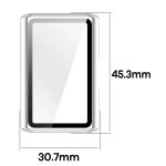 Carcasa cu protectie ecran BizonMobile Adamo compatibila cu Huawei Band 11 Pro, Satin Silver 3 - lerato.ro