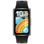 Folie sticla hibrid Bizon Glass Watch Edge Hybrid compatibila cu Huawei Band 11 Pro, Negru 3 - lerato.ro