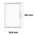 Carcasa cu protectie ecran BizonMobile Felipe compatibila cu Huawei Band 11 Pro, Transparent 3 - lerato.ro