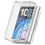 Carcasa cu protectie ecran BizonMobile Felipe compatibila cu Huawei Band 11 Pro, Transparent 2 - lerato.ro