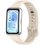 Curea din silicon BizonMobile compatibila cu Huawei Band 11 / 11 Pro, Bej 2 - lerato.ro