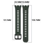 Curea din silicon BizonMobile compatibila cu Huawei Band 11 / 11 Pro, Dark Green 3 - lerato.ro