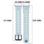 Curea din silicon BizonMobile compatibila cu Huawei Band 11 / 11 Pro, Light Blue 3 - lerato.ro