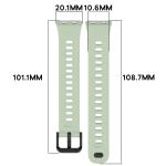 Curea din silicon BizonMobile compatibila cu Huawei Band 11 / 11 Pro, Light Green 3 - lerato.ro
