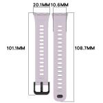 Curea din silicon BizonMobile compatibila cu Huawei Band 11 / 11 Pro, Light Purple 3 - lerato.ro
