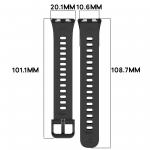 Curea din silicon BizonMobile compatibila cu Huawei Band 11 / 11 Pro, Negru 3 - lerato.ro