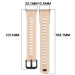 Curea din silicon BizonMobile compatibila cu Huawei Band 11 / 11 Pro, Light Pink 3 - lerato.ro