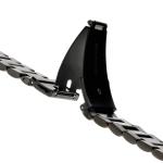 Curea din otel inoxidabil Bizon Strap Watch Aura compatibila cu Huawei Band 11 / 11 Pro, Negru 5 - lerato.ro