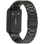Curea din otel inoxidabil Bizon Strap Watch Aura compatibila cu Huawei Band 11 / 11 Pro, Negru 6 - lerato.ro