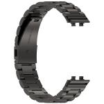 Curea din otel inoxidabil Bizon Strap Watch Aura compatibila cu Huawei Band 11 / 11 Pro, Negru 7 - lerato.ro