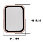Carcasa cu protectie ecran BizonMobile Adamo compatibila cu Xiaomi Smart Band 10 Pro, Roz 3 - lerato.ro