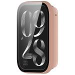 Carcasa cu protectie ecran BizonMobile Adamo compatibila cu Xiaomi Smart Band 10 Pro, Roz 6 - lerato.ro