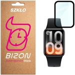Folie sticla hibrid Bizon Glass Watch Edge Hybrid compatibila cu Xiaomi Smart Band 10 Pro, Negru 2 - lerato.ro