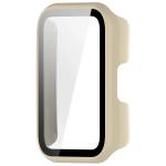 Carcasa cu protectie ecran BizonMobile Adamo compatibila cu Huawei Band 11, Bej 4 - lerato.ro