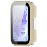 Carcasa cu protectie ecran BizonMobile Adamo compatibila cu Huawei Band 11, Bej 6 - lerato.ro