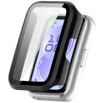 Carcasa cu protectie ecran BizonMobile Adamo compatibila cu Huawei Band 11, Negru 2 - lerato.ro