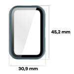 Carcasa cu protectie ecran BizonMobile Adamo compatibila cu Huawei Band 11, Verde 3 - lerato.ro