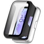 Carcasa cu protectie ecran BizonMobile Adamo compatibila cu Huawei Band 11, Matte Black 2 - lerato.ro