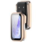 Carcasa cu protectie ecran BizonMobile Adamo compatibila cu Huawei Band 11, Satin Pink 5 - lerato.ro