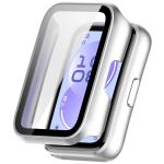 Carcasa cu protectie ecran BizonMobile Adamo compatibila cu Huawei Band 11, Satin Silver 2 - lerato.ro