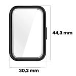 Carcasa cu protectie ecran BizonMobile Felipe compatibila cu Huawei Band 11, Negru 3 - lerato.ro