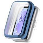Carcasa cu protectie ecran BizonMobile Felipe compatibila cu Huawei Band 11, Dark Blue 2 - lerato.ro