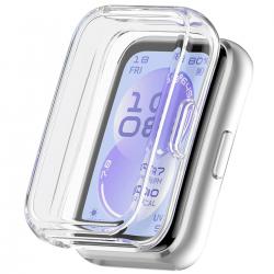 Carcasa cu protectie ecran BizonMobile Felipe compatibila cu Huawei Band 11, Transparent