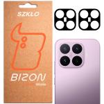 Set 2 folii sticla securizata camera foto Bizon Glass Lens compatibile cu Xiaomi 17T, Negru 3 - lerato.ro