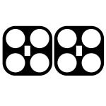 Set 2 folii sticla securizata camera foto Bizon Glass Lens compatibile cu Xiaomi 17T, Negru 4 - lerato.ro