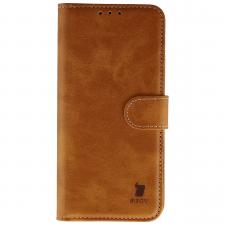 Huse si carcase Vivo, Husa flip cover Bizon Pocket compatibila cu Vivo X300 FE, Maro, lerato.ro
